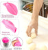 Silicone Cake Mat, 12 Inch Round with Measurements, Non-Stick Heat Resistant Pastry Baking Pad Pink