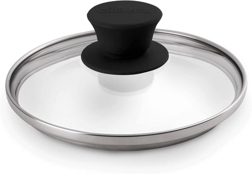 Cuisinel Glass Lid - 6-inch/15.24-cm, Compatible with Lodge, Tempered Replacement Cover for Skillets, Pots, and Pans