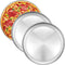 Deedro Pizza Baking Pan 12 inch Stainless Steel Round Pizza Baking Sheet, Healthy Cooking Pan for Oven Baking, 3 Pack
