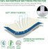 Waterproof Mattress Protector Twin Size, Skin Friendly and Breathable Bamboo Jersey Mattress Pad with 14" Deep Pocket