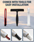 Frosted Glass Window Privacy Film with Installation Tools, Removable, Static Cling, Heat Control, UV Protection