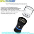 Spacenight 2pcs 1.7oz Electric Herb Grinder COMPACT for Flower Buds, USB-Rechargeable, Glass Herb Chamber - Ideal