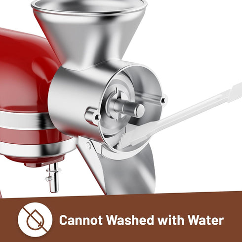 Grain Mill Attachment for Kitchenaid Stand Mixer, All Metal, 9 Levels Flour Mill, Suitable for Fully Dried