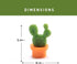 Jolitee 6-Piece Mini Cactus Fridge Magnets - Strong Versatile Magnets for Refrigerators & Cabinets