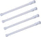 Cupboard Bars Tension Rods, 4 Pack Spring Tension Rods 7-10.6 Inch Steel Adjustable Curtain Rod Shower Rod