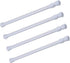 Cupboard Bars Tension Rods, 4 Pack Spring Tension Rods 7-10.6 Inch Steel Adjustable Curtain Rod Shower Rod
