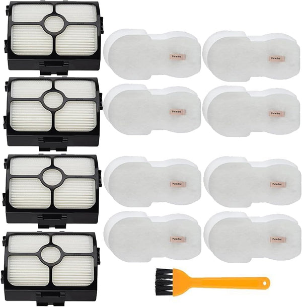HZ3002 Replacement Filters for Shark HZ3002 HZ3000 Stratos Ultralight Corded Stick Vacuum, 4 HEPA & 8 Foam Filters