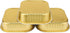 EUSOAR Cupcake Liners with Lids, 50pcs Gold Aluminum Foil Square Baking Cups for Muffin, Pie, Lava Cakes, Flan