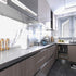Silver Contact Paper, Thicken Stainless Steel Metallic Waterproof Peel and Stick Wallpaper for Kitchen Cabinets and