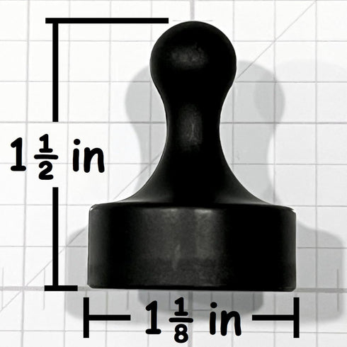 GLASSBOARD STUDIO Powerful Neodymium Magnets, Pawn-Shaped Heavy Duty Fridge and Whiteboard Magnet for Office Kitchen