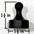 GLASSBOARD STUDIO Powerful Neodymium Magnets, Pawn-Shaped Heavy Duty Fridge and Whiteboard Magnet for Office Kitchen