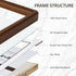 SZKYSJGS 8x10 8 10 6x8, Wood Picture Frame, Solid Natural Walnut Rounded Corner Photo Frame with Tempered Glass, x
