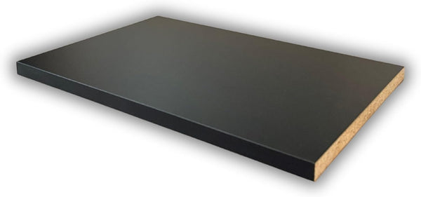 Black Color 3/4'' Thick Melamine - Cabinet Replacement Shelves - Custom Shelves