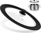 Universal Vented Tempered Glass Lid for Pots, Pans, Skillets with Heat Resistant Silicone Rim, Fits 6-8 inch Cookware,