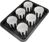 100 Pack Black and White Stripes Muffin Liners - Elegant Baking Cups for Cupcakes, Birthday Parties, Weddings