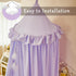 dix-rainbow Princess Decor Canopy for Kids Bed, Soft and Durable Bed Canopy for Girls Room Tent Canopy Dreamy Mosquito
