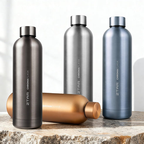 25oz (750ml) ZTAR Chroma Flask Insulated Stainless Steel Water Bottle Leak-Proof, Keeps Drinks cool or warm