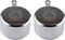 Honey Bear Kitchen 1 Cup Measuring Scoop Cups, Polished Stainless Steel (Set of 2, 240 ml)