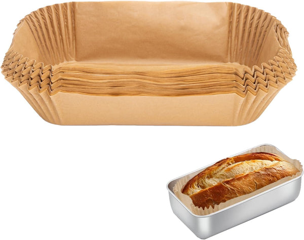Eiszhjk 100 Pcs Loaf Pan Liners for Baking Bread 9x5 Inch, Non-Stick Pre