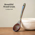 Gudamaye Pakkawood Rainbow Deep Soup Ladles, 10.6 inch Big Wooden Ladle for Cooking and Serving