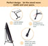 LIONWEI LIONWELI 4inch Upgraded Anti-Slip Iron Plate Display Stand - 2 Pack Black Easel Holders