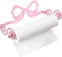 LemonRoad Pink Bow Wall Mount Toilet Paper Towel Holder Coquettish Metal Kitchen Roll