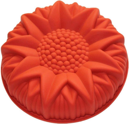 9.8'' Sunflower Birthday Cake Mold Silicone Baking Molds for Party Cake, Dessert, Tart, Pie, Flan