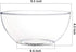 Youngever 4 Pack 115OZ Large Clear Plastic Mixing and Serving Bowls, Popcorn, Salad, Chip and Dip