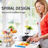 OBVIS Countertop Spiral Egg Skelter Dispenser Rack Metal Storage Holder Display Black