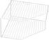 ARTIBETTER 2-Tier Iron Countertop Organizer, White Spice Rack, 20 in L x 8 in W x 5 in H, Lightweight and Portable