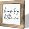 Gkwa Inspirational Wood Sign, Box Wood Plaques Desk Dcor, Girls or Boys Room