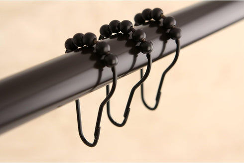 Kingston Brass SRCR125 Roller Ball Shower Curtain Rings, Oil Rubbed Bronze, 12Pcs/Set, 2.81 x 1.56 x 0.31