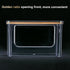 Hudgan Stackable Storage with Bamboo Top for Laundry Room Organization, Extra Large Trash Bag/Garbage Bag Dispenser