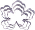 Tropical Flower Cookie Cutter Set - 3 Piece Stainless Steel
