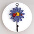 Notakia Creative Daisy Resin Wall Hooks, Hand-Painted Flower Iron Hook, Set of 4 Home Decoration