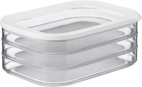 Mepal MODULA Food Storage Boxes with Lid for Salami, Cold Cuts, Turkey, Bologna, BPA Free, 3 X 550ml | 18.6oz, 1 Set