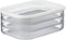 Mepal MODULA Food Storage Boxes with Lid for Salami, Cold Cuts, Turkey, Bologna, BPA Free, 3 X 550ml | 18.6oz, 1 Set