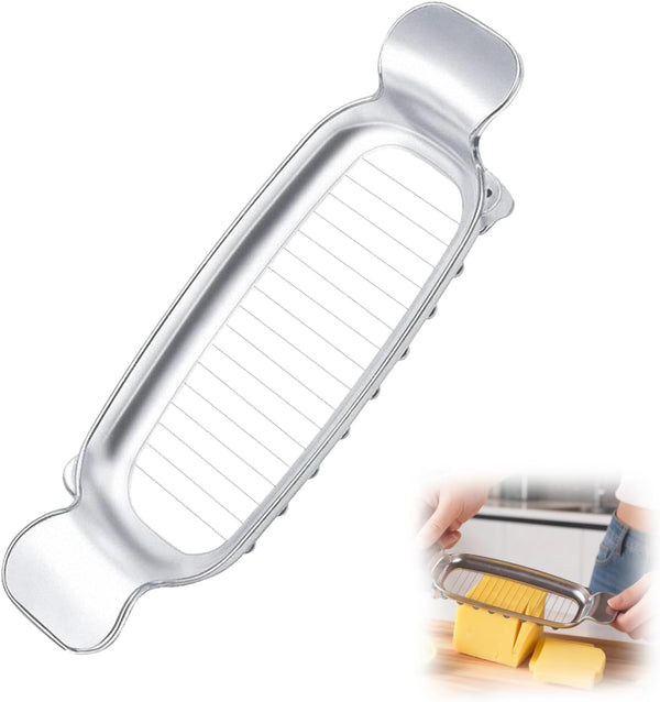 smrtcol Butter Slicer Cutter & Cheese CutterMulti-Use Kitchen Tool for Evenly Slicing Butter
