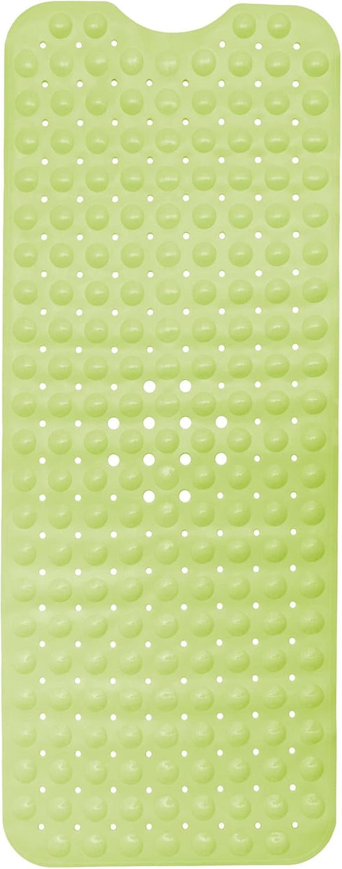 ENKOSI Large Non Slip Bath Mat - Extra Long 40 x 16 Inch Bathroom Mats for Tub, Anti Slip Green Bathmats