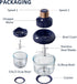 Bear Food Processor, Electric Food Chopper with 2 Glass Bowls (8 Cup + 2.5 Cup), 400W Power Grinder with 2 Sets