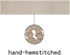 Grelucgo Handmade Hemstitched Polyester Rectangle Table Runners, Beige 14x54 inch