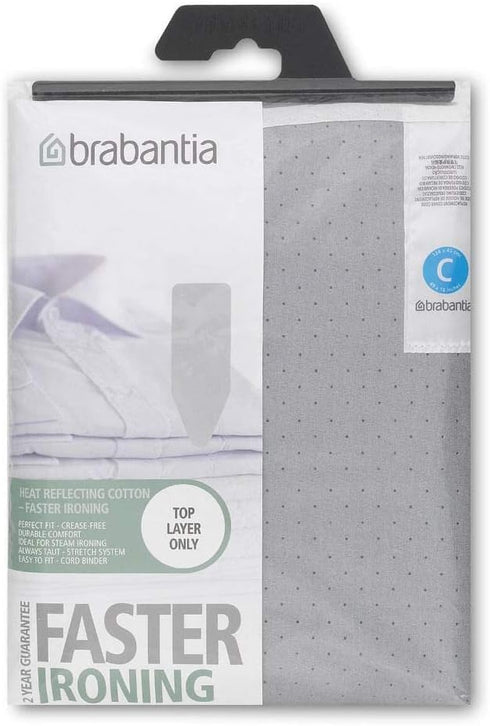 Brabantia Size C Replacement Ironing Board Cover, 49 x 18 inches, Durable Foam Layer