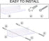 Shelves,6 Pack 15 Inch Sooyee Acrylic Floating Wall Shelves, Funko Pop Display Shelf,Invisible Kids Book Shelf,Picture
