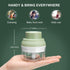 Electric Garlic Chopper Mini, Garlic Masher Crusher, Food Processor Small with Peeler and Spoon (100ML/3.3FL OZ, Green)