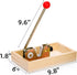 4 Pumtus Manual Nutcracker, Heavy Duty Nut Tongs with Forks & Wooden Base, Adjustable Macadamia Nut Opener Tool, Walnut