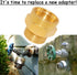 1.125" 3/4" Uenede Garden Hose Bib Adapter, Measure Diameter Female Fine Thread to Standard GHT Male Thread, Compatible