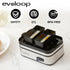 6 Evoloop Rapid Egg Cooker Electric Eggs Capacity, Soft, Medium, Hard Boiled, Poacher, Omelet Maker Egg Poacher