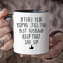 YouNique Designs 1 Year Anniversary Coffee Mug for Him, 11 Ounces, Black Handle