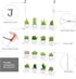 OtNiap 4-TierClear 16 Inch Plant Shelves, Height Adjustable Hanging Acrylic Indoor Wall Hanging Plant Stand Flower
