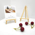 4pcs Mini Wood Display Easels, Small Table Top Easels for Canvas Paintings, Weddings, Business Cards